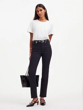 Madewell Stovepipe Black Wash Jeans